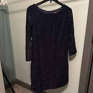 Vince Camuto Navy Blue Lace Dress